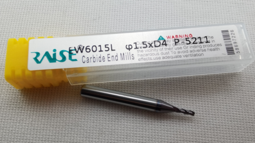 CNC machine tungsten steel key knife coating knife φ1.5x5.0xD4x35Lx3F