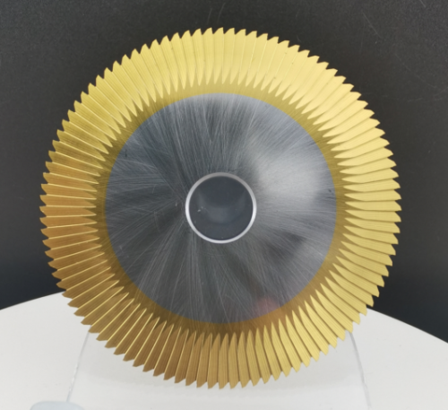 High speed steel single angle knife coated with titanium φ70x7.3xφ12.7x40° 