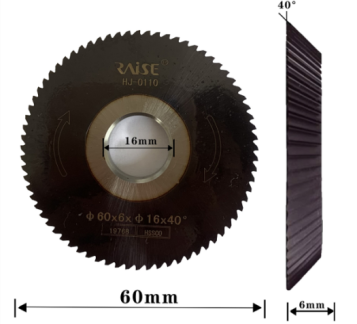 Black Diamond Dense Toothed Angle Knife φ60x6xφ16x40°