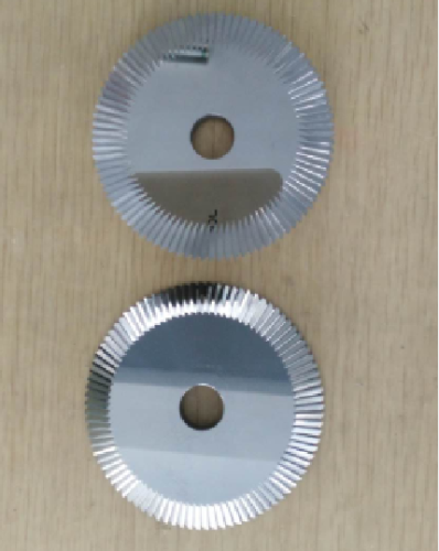 Dragon slaying knife, dense toothed all tungsten steel angle open tooth milling cutter φ80x5xφ16x40°