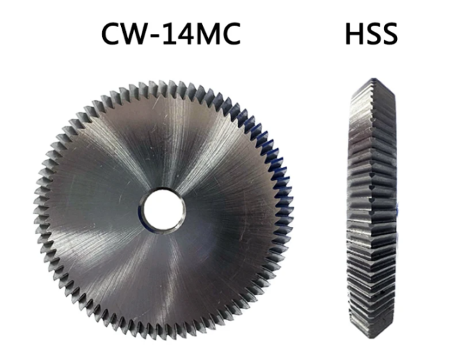 Cobalt containing high-speed steel double angle knife φ60.3x9.525xφ9.525x80Tx100°