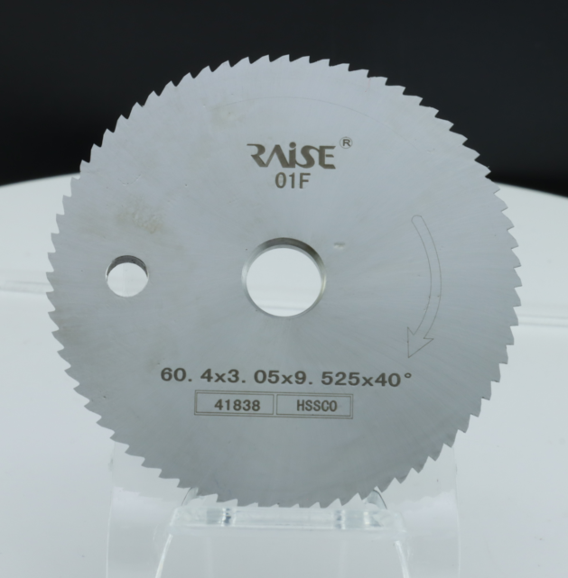 Cobalt containing high-speed steel angle knife φ60.4x3.05xφ9.525x40°