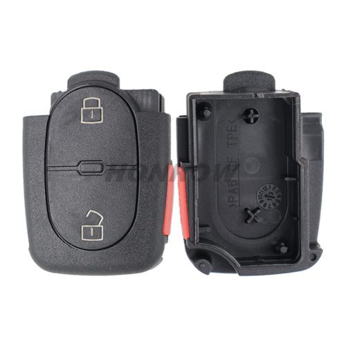 For Au 2+1 button remote key shell with panic (2032 battery Big battery)