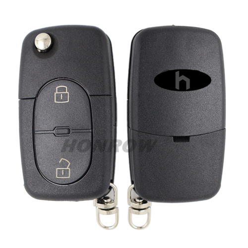 For Au 2 button remote key blank without panic  (2032 battery  Big battery)