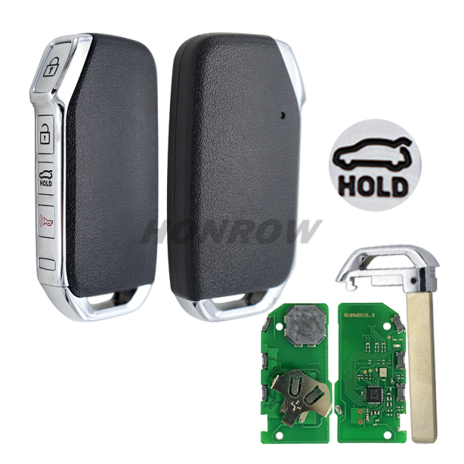 For Kia 3+1 button Smart remote key with  HITAG 3  47 Chip 433Mhz FCCID:TQB-FOB-4F15 95440-J5000
