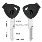 For Suzuki motorcycle bike key blank with left blade