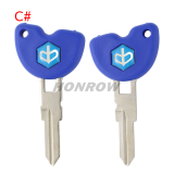 For Piaggio motorcycle key blank