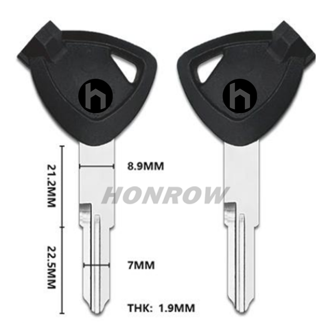 For Suzuki motorcycle bike key blank with right blade