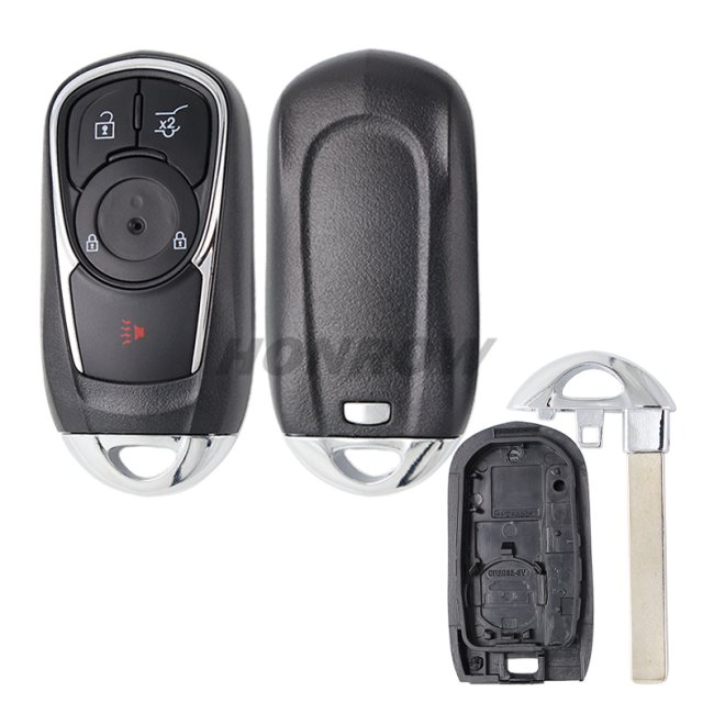 For Bu 4+1 button keyless remote key blank