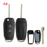 For Ford 2/2+1/3/3+1 button remote key shell ,the battery clamp on pcb board