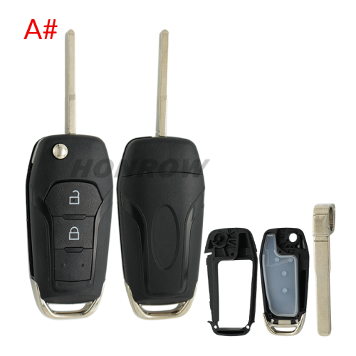 For Ford 2/2+1/3/3+1 button remote key shell ,the battery clamp on pcb board