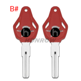 For MV motorcycle key shell