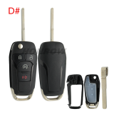 For Ford 2/2+1/3/3+1 button remote key shell ,the battery clamp on pcb board