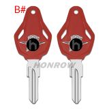 For MV motorcycle key shell with right key blade