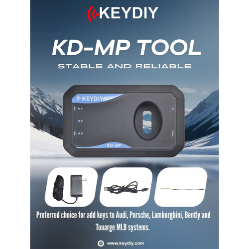 KEYDIY KD-MP is a professional locksmith tool designed for MLB and MQB anti-theft systems Package List KD-MP Main box  TYPE-C Cable  Power Supply Converter  Key Data Collection Cable