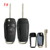 For Ford 2/2+1/3/3+1 button remote key shell ,the battery clamp on pcb board