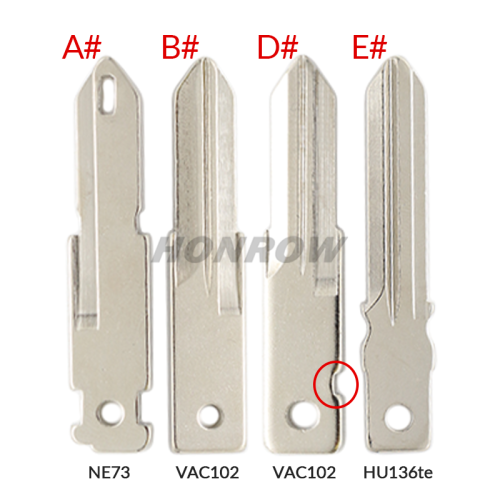 For Renault 3 button Key shell with blade , please choose the blade which you need