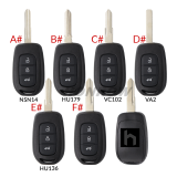 For Renual 3 button remote key  blank, please choose the key blade