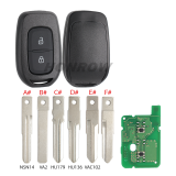 For Renault 2B remote key with 434mhz PCF7961M(HITAG AES)chip  please choose the key blade style