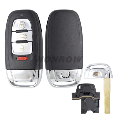 For Au A4L and Q5 3+1 button Remote key Blank