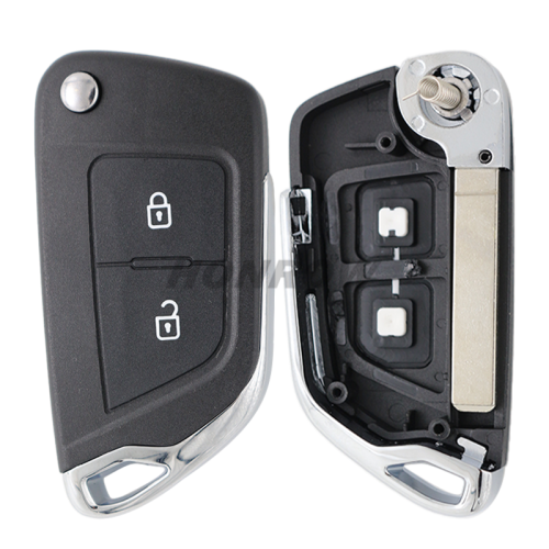 For Peugeot modified key 2/ 3 button remote key blank with 407 HU83 blade without battery place 0523 Please choose the button and key blade