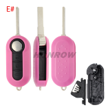 For Fiat 3 button flip remtoe key blank,please choose the color.