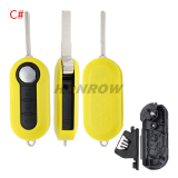 For Fiat 3 button flip remtoe key blank,please choose the color.