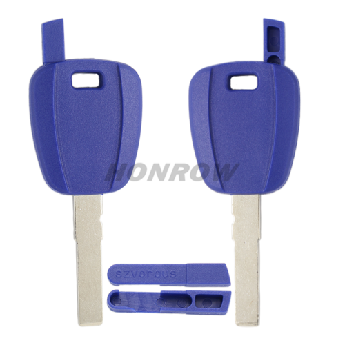 For Fiat transponder key blank Without Logo (Blue Color, can put TPX chip inside )