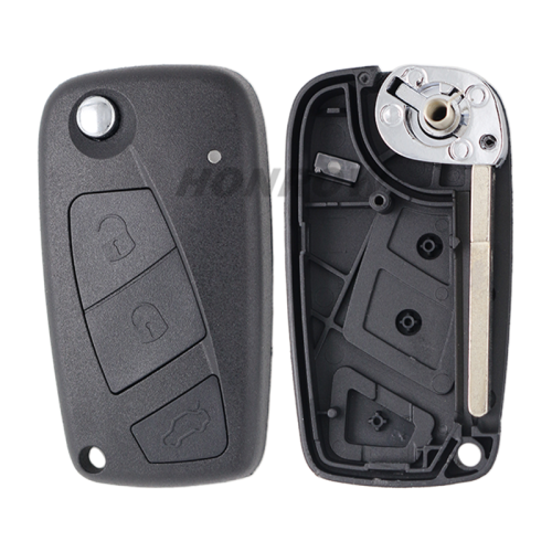 For Fiat 3 button remtoe key blank with special battery clamp