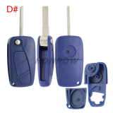 For Fiat 2/3 button flip remtoe key blank