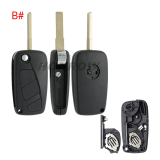 For Fiat 3 button remtoe key blank with special battery clamp