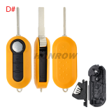 For Fiat 3 button flip remtoe key blank,please choose the color.