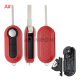 For Fiat 3 button flip remtoe key blank,please choose the color.