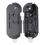 For Fiat 3 button flip remtoe key blank grey color