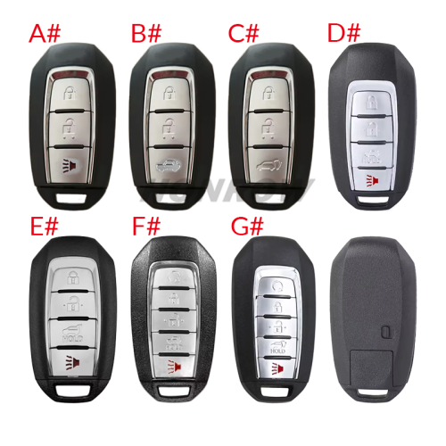 For Infinite 2+1/3/3+1/4+1 button remote key blank with smart key