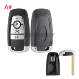 For Ford 4 button remote key shell with blade，please choose the key type