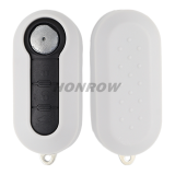 For Fiat 3 button flip remtoe key blank grey color