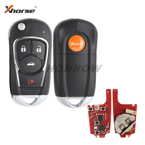 XHORSE VVDI English Version 3+1 Buttons  XKBU22EN for Buick Style Wire Universal Remote Key  for VVDI Key Tool VVDI2