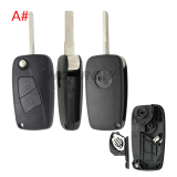 For Fiat 3 button remtoe key blank with special battery clamp