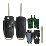 Original Ford 3+1 Buttons F150 2024 Flip Remote Key with 433MHz ID49 HITAG PRO PCF7953V Chip P/N: PC3T-15K601-LA   FCC ID: N5F-A08TBLP