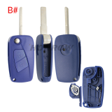 For Fiat 3 button remtoe key blank with special battery clamp