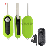 For Fiat 3 button flip remtoe key blank,please choose the color.