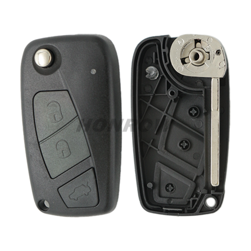 For Fiat 3 button remtoe key blank with special battery clamp