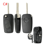 For Fiat 3 button remtoe key blank with special battery clamp