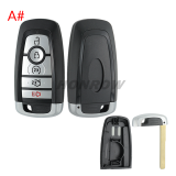 For Ford 5 button remote key shell with blade,please choose the key type