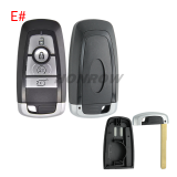 For Ford 4 button remote key shell with blade，please choose the key type