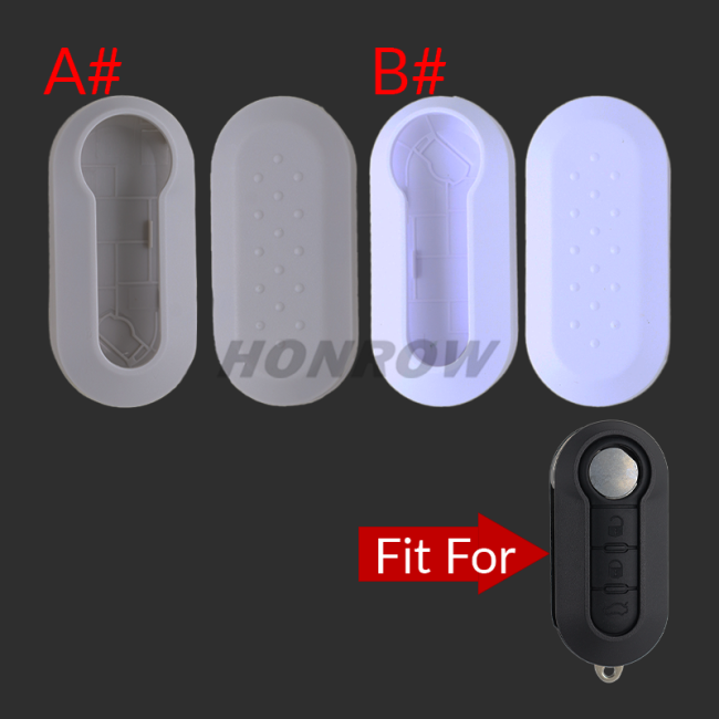 For Fiat 3 Button Remote Key  colorful Cover