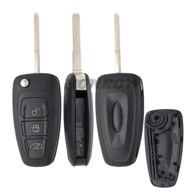 For Ford Transit /Custom remote key shell with HU101 key blade