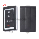 For Jeep 2+1/3+1/4+1/5+1 smart key shell