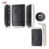 For Mazda 2/3/4 button smart remote key shell